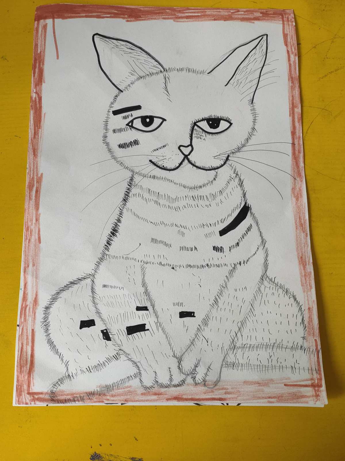 笔画猫的简笔画_一笔画猫_卡通简笔画猫