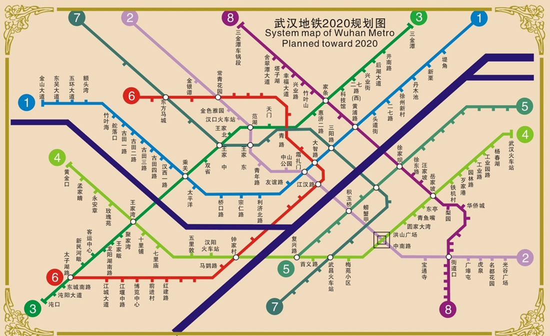 武汉地铁11号线线路图_武汉地铁图_地铁线路图武汉查询