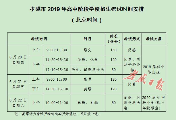 安徽省中考时间_中考时间安徽省_中考安徽具体时间